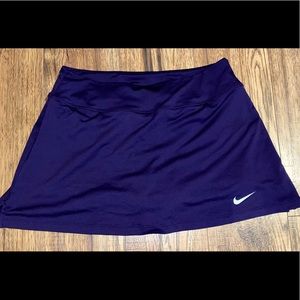 Dark purple Nike dri fit tennis skirt